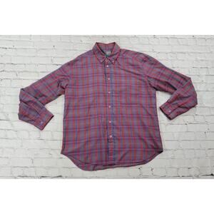 Brittania Button Up Shirt Multicolor Plaid Shirt MENS SIZE MEDIUM
